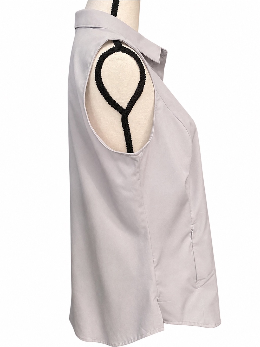Eddie Bauer Sleeveless Tech Shirt Light Grey Stretch Medium - Picture 5 of 10